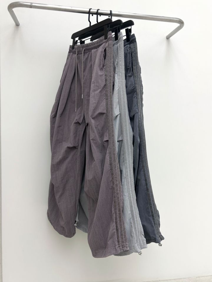 HESTORY韓國㊣直郵東大門代購女裝新品推薦休閑褲男女同款尼龍HESTORY休閑褲