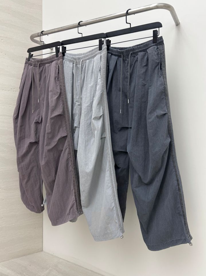 HESTORY韓國㊣直郵東大門代購女裝新品推薦休閑褲男女同款尼龍HESTORY休閑褲