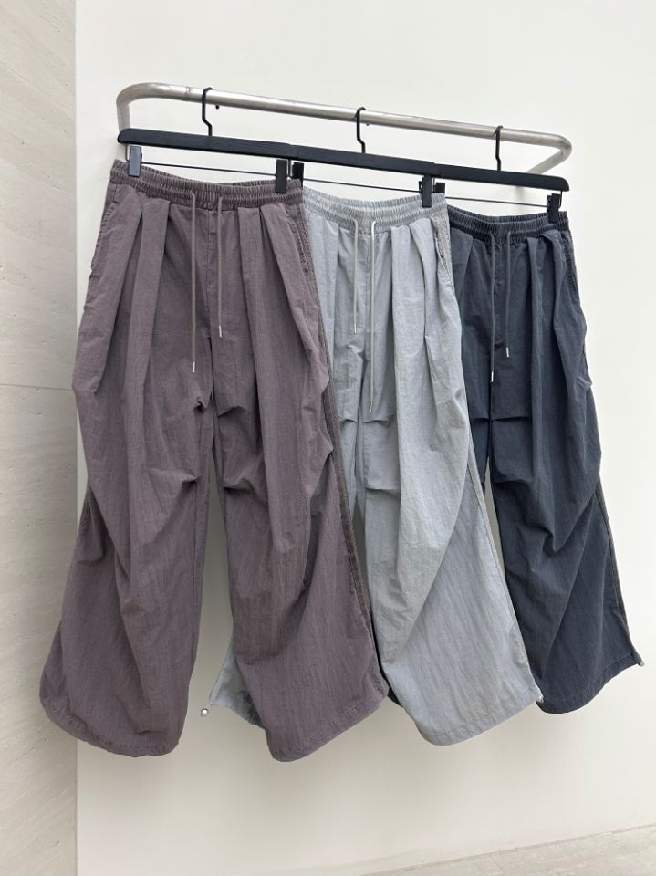 HESTORY韓國㊣直郵東大門代購女裝新品推薦休閑褲男女同款尼龍HESTORY休閑褲