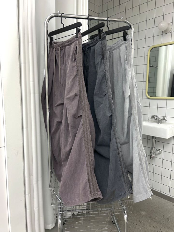 HESTORY韓國㊣直郵東大門代購女裝新品推薦休閑褲男女同款尼龍HESTORY休閑褲