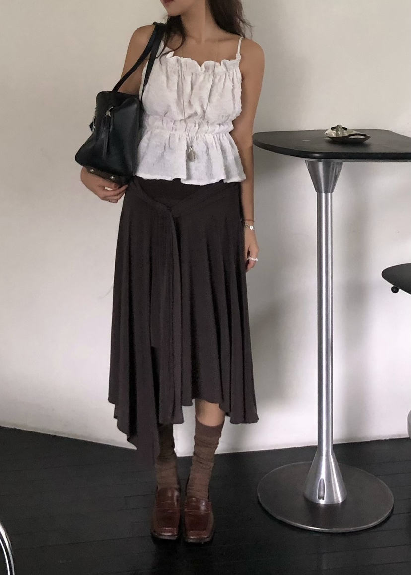OUPPT韓國直郵㊣女裝新款人氣25春夏推薦休閑熱賣時尚長裙OUPPT長裙