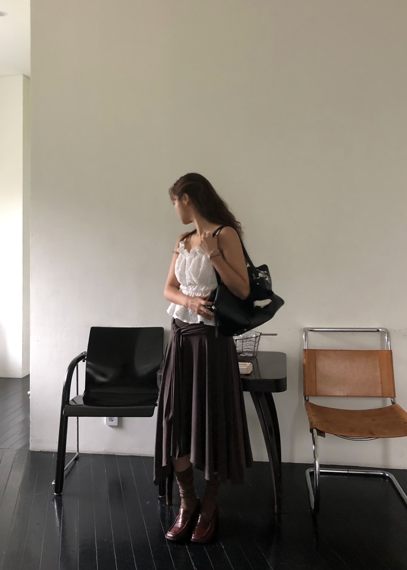 OUPPT韓國直郵㊣女裝新款人氣25春夏推薦休閑熱賣時尚長裙OUPPT長裙