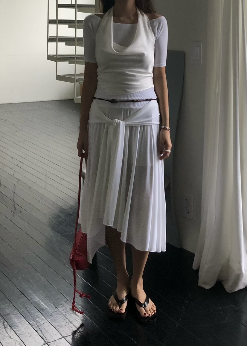 OUPPT韓國直郵㊣女裝新款人氣25春夏推薦休閑熱賣時尚長裙OUPPT長裙