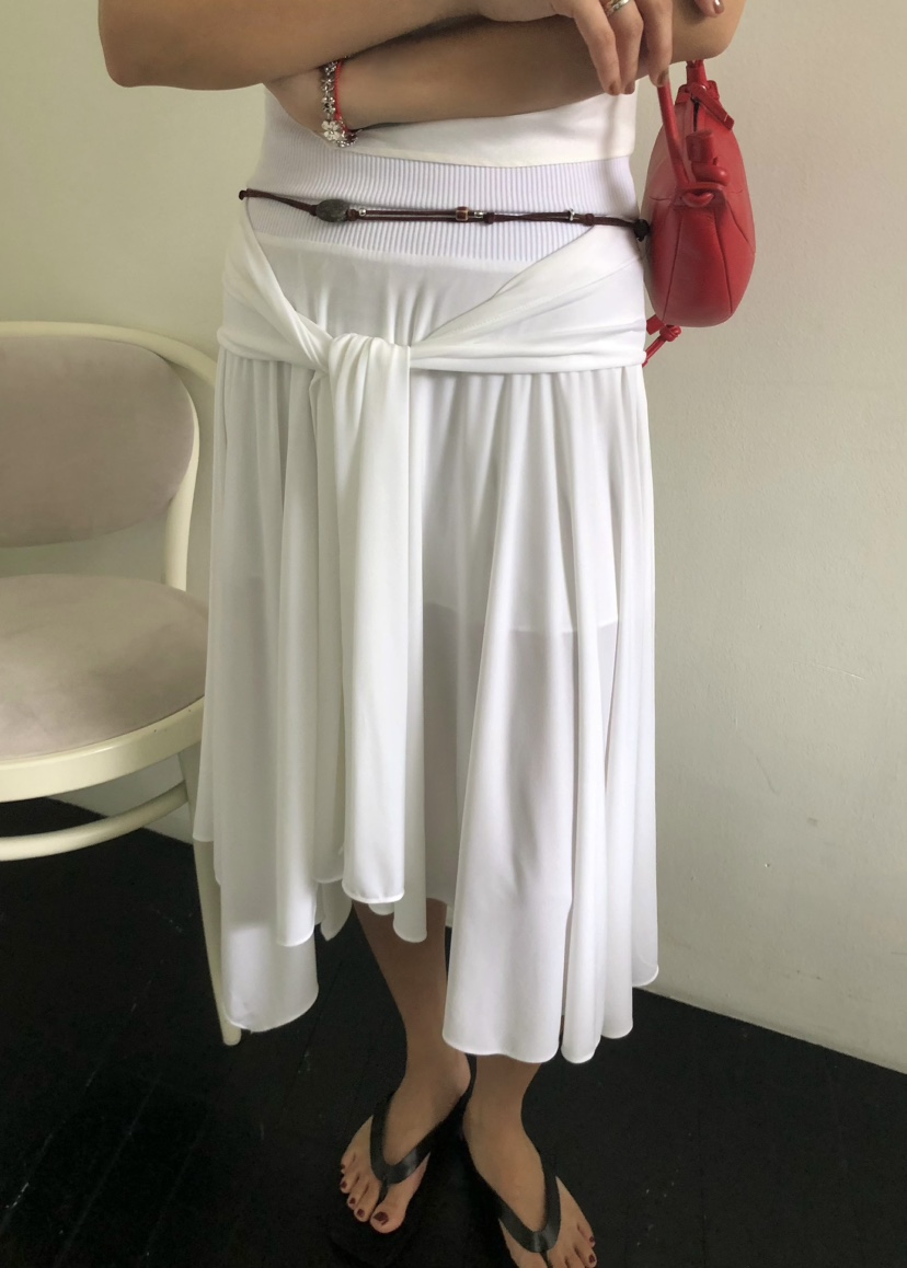 OUPPT韓國直郵㊣女裝新款人氣25春夏推薦休閑熱賣時尚長裙OUPPT長裙圖色2