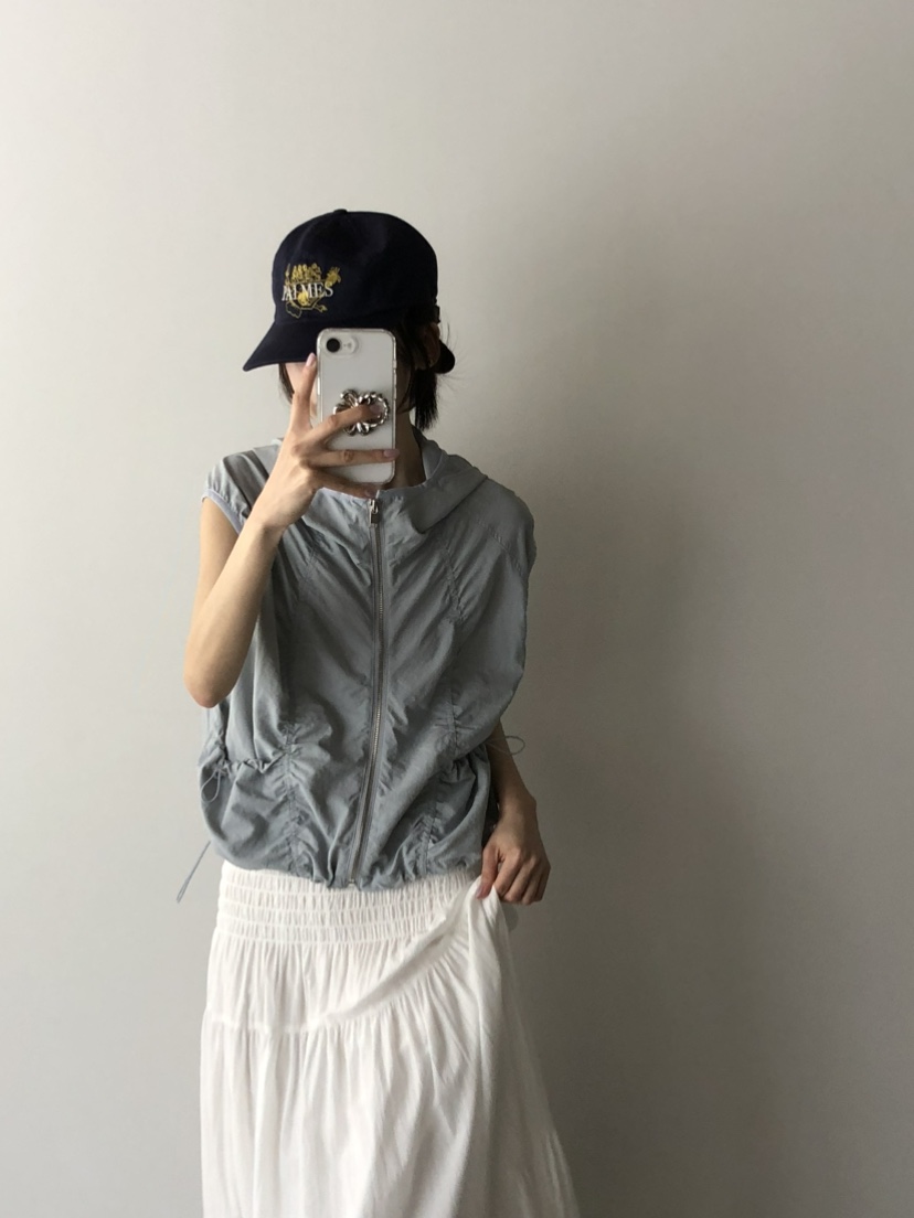 FOSET韓國㊣直郵東大門代購女裝新款熱賣休閑時尚人氣馬甲連帽FOSET馬甲