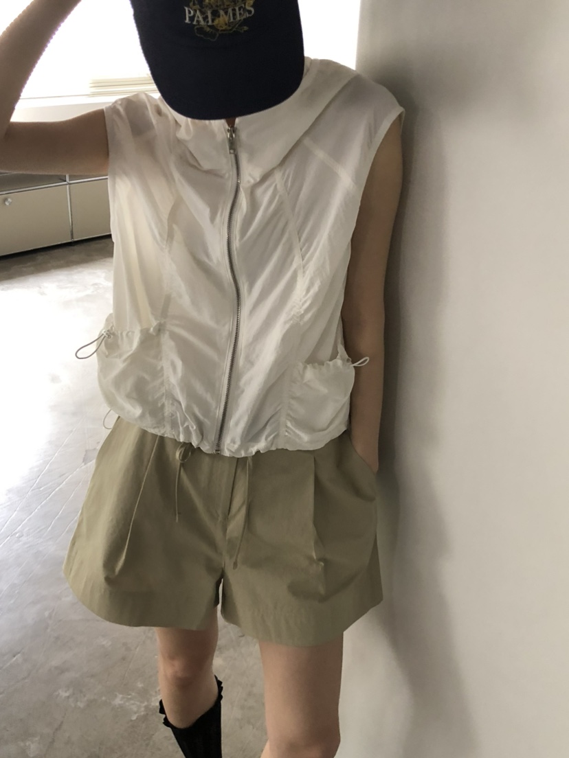 FOSET韓國㊣直郵東大門代購女裝新款熱賣休閑時尚人氣馬甲連帽FOSET馬甲