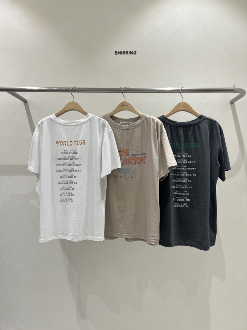 SHIRRING直郵韓國代購㊣女裝新款休閑25春夏推薦熱賣時尚T恤SHIRRINGT恤