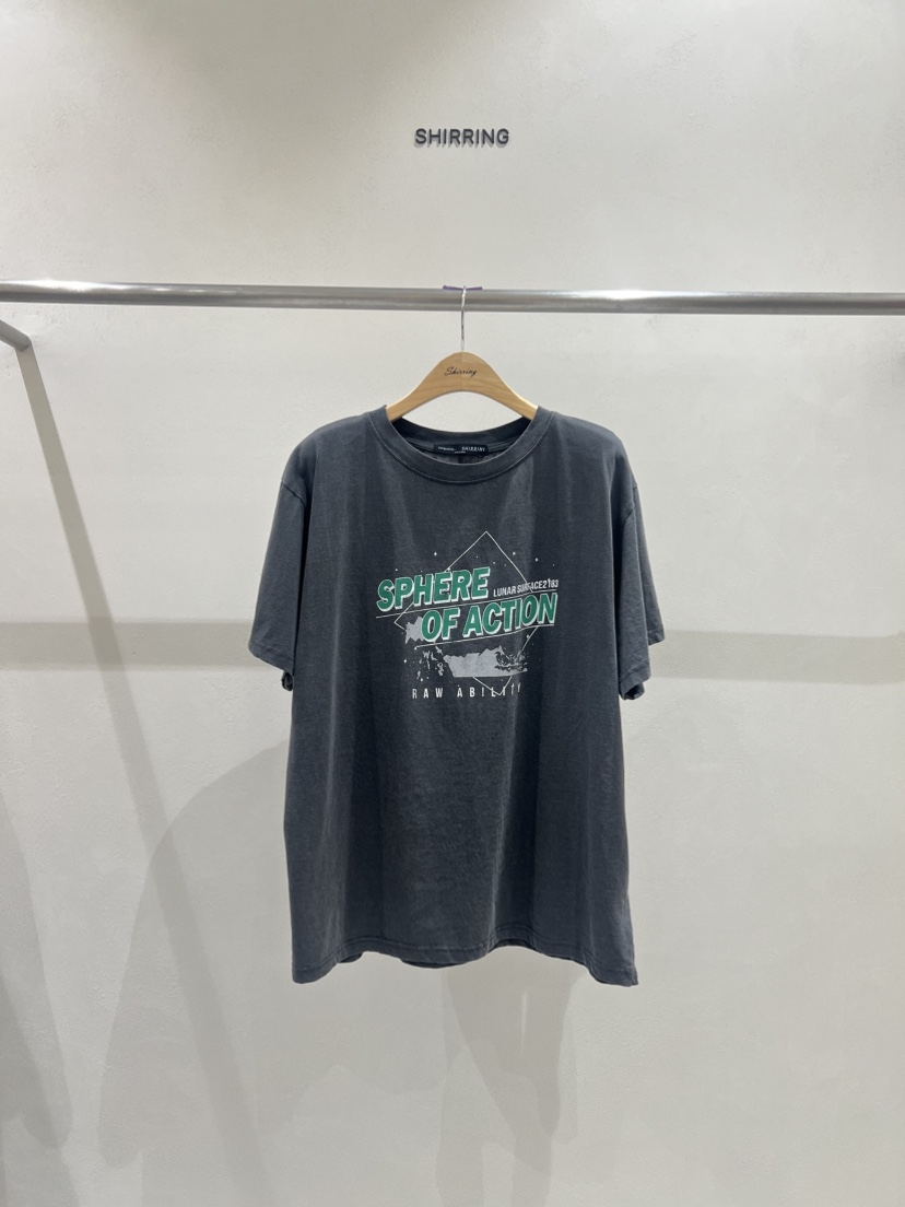 SHIRRING直郵韓國代購㊣女裝新款休閑25春夏推薦熱賣時尚T恤SHIRRINGT恤圖色3