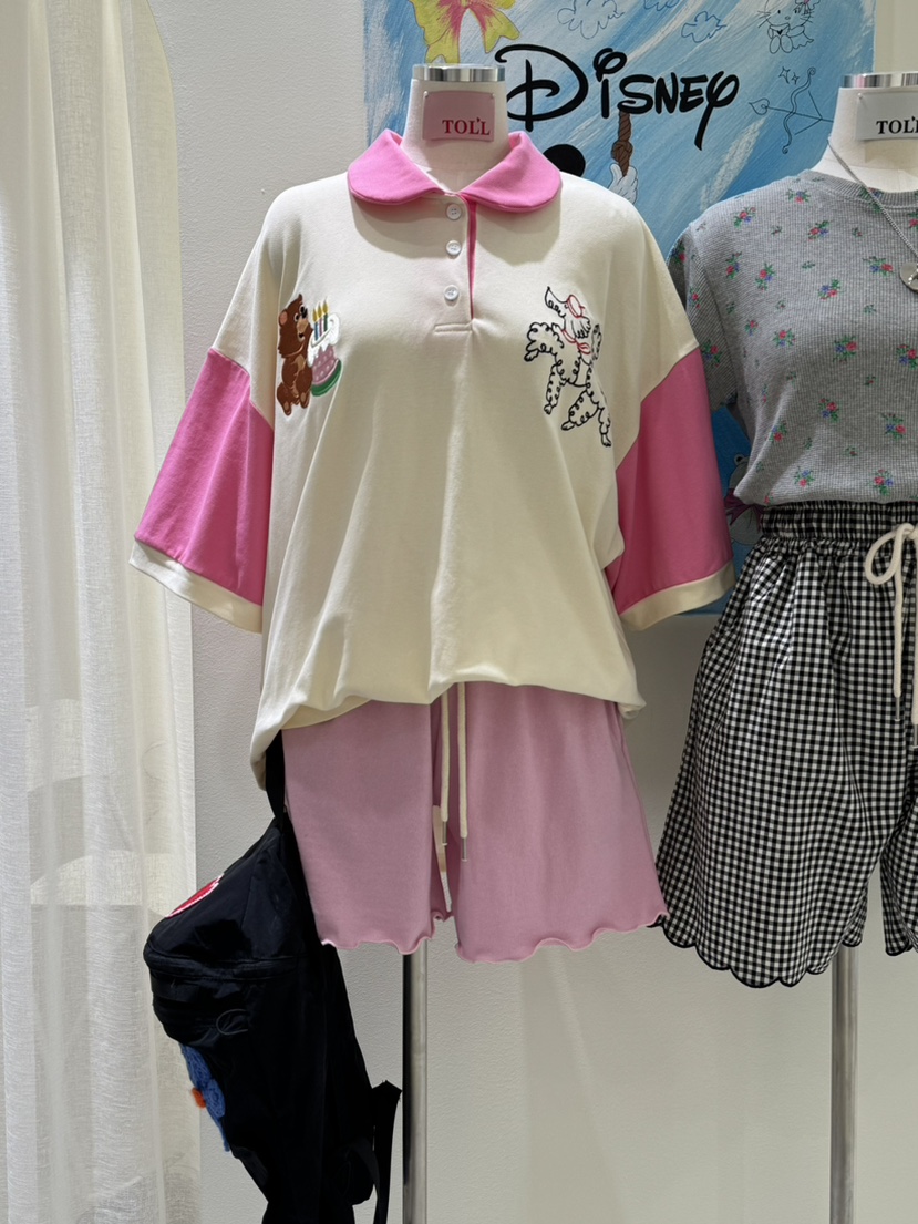 TOLL韓國㊣直郵東大門代購女裝新品25春夏推薦熱賣時尚T恤刺繡TOLLT恤
