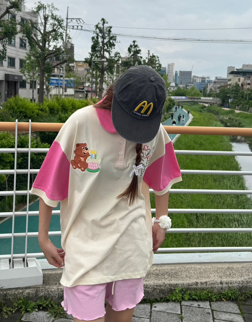 TOLL韓國㊣直郵東大門代購女裝新品25春夏推薦熱賣時尚T恤刺繡TOLLT恤
