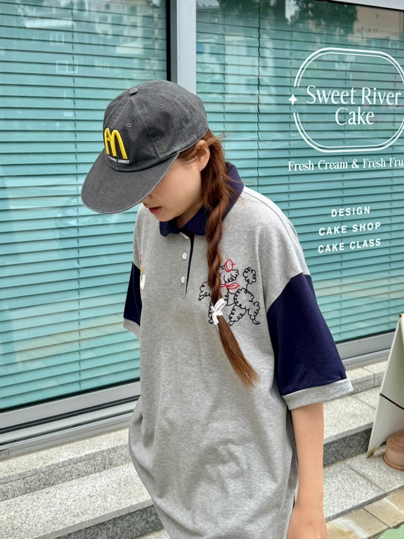 TOLL韓國㊣直郵東大門代購女裝新品25春夏推薦熱賣時尚T恤刺繡TOLLT恤