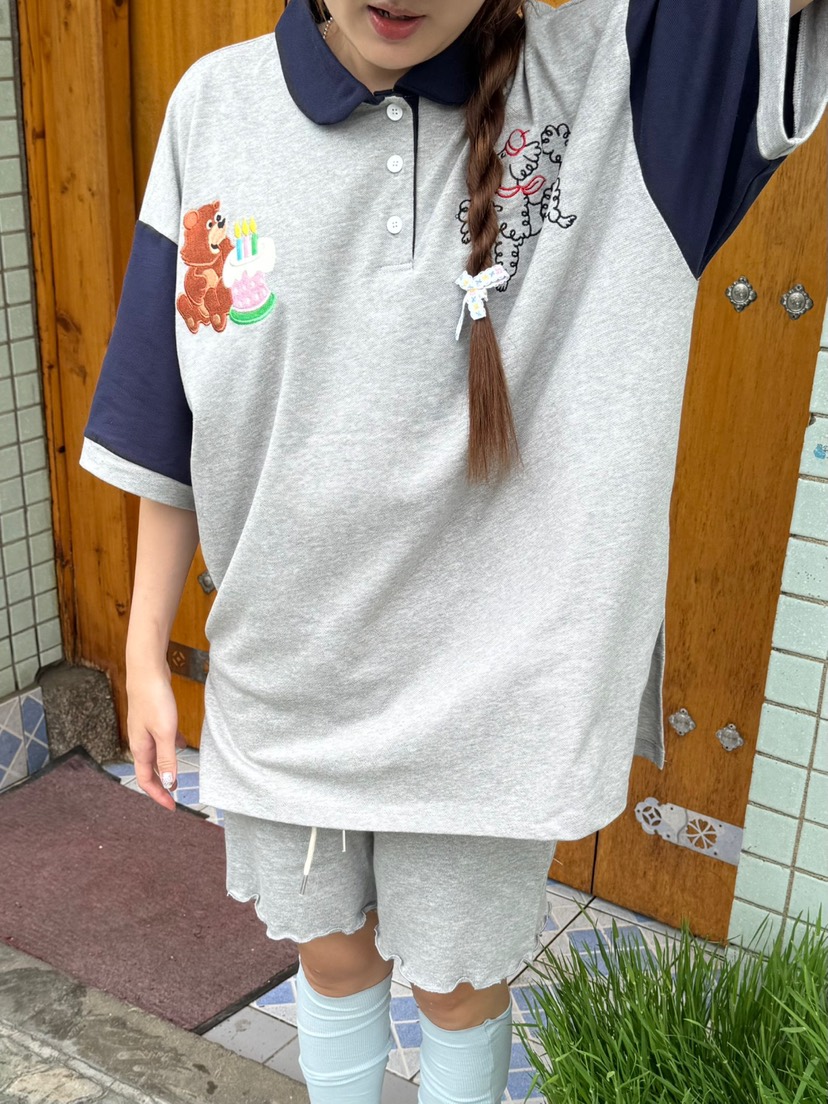TOLL韓國㊣直郵東大門代購女裝新品25春夏推薦熱賣時尚T恤刺繡TOLLT恤