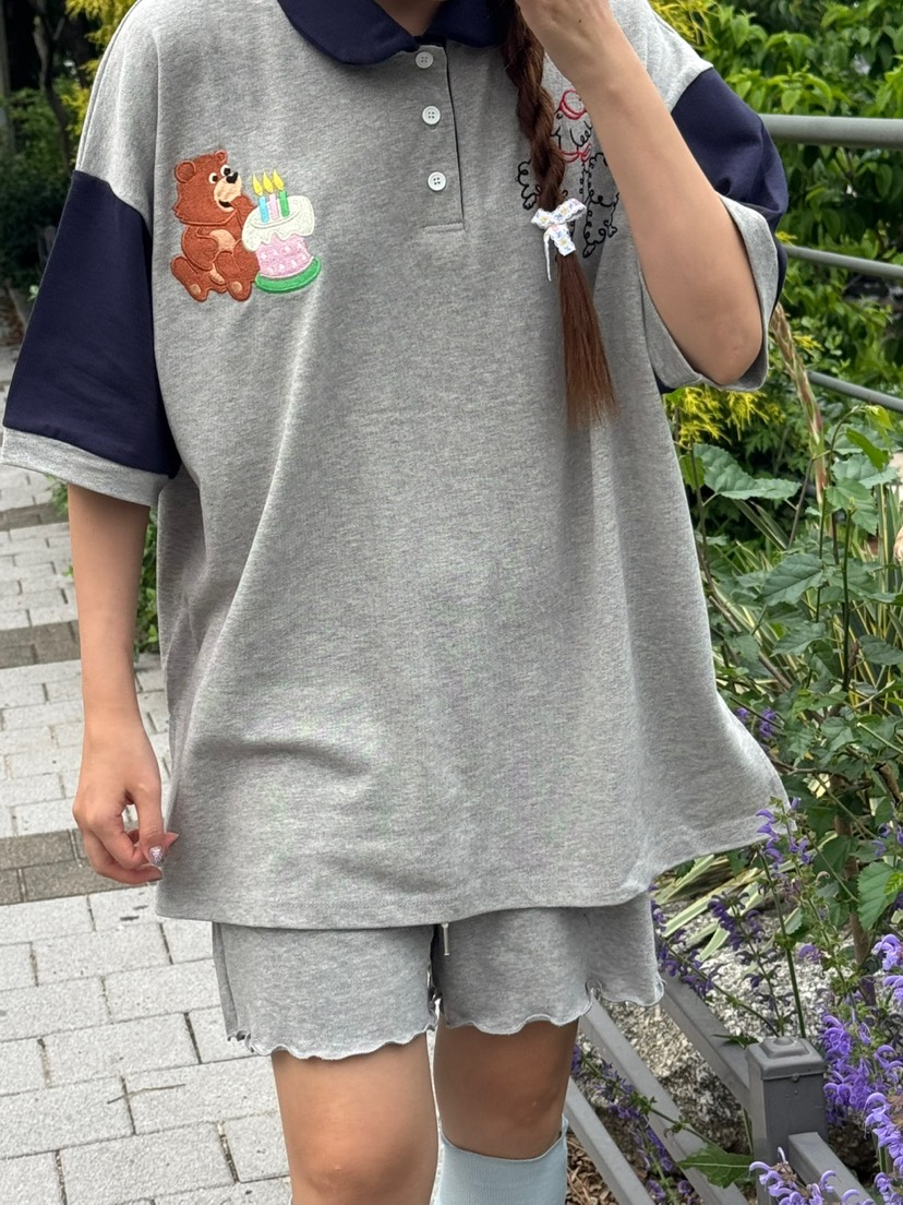 TOLL韓國㊣直郵東大門代購女裝新品25春夏推薦熱賣時尚T恤刺繡TOLLT恤