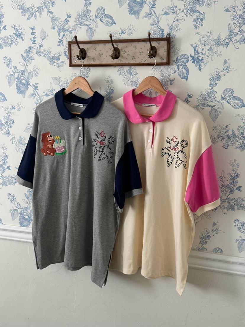 TOLL韓國㊣直郵東大門代購女裝新品25春夏推薦熱賣時尚T恤刺繡TOLLT恤