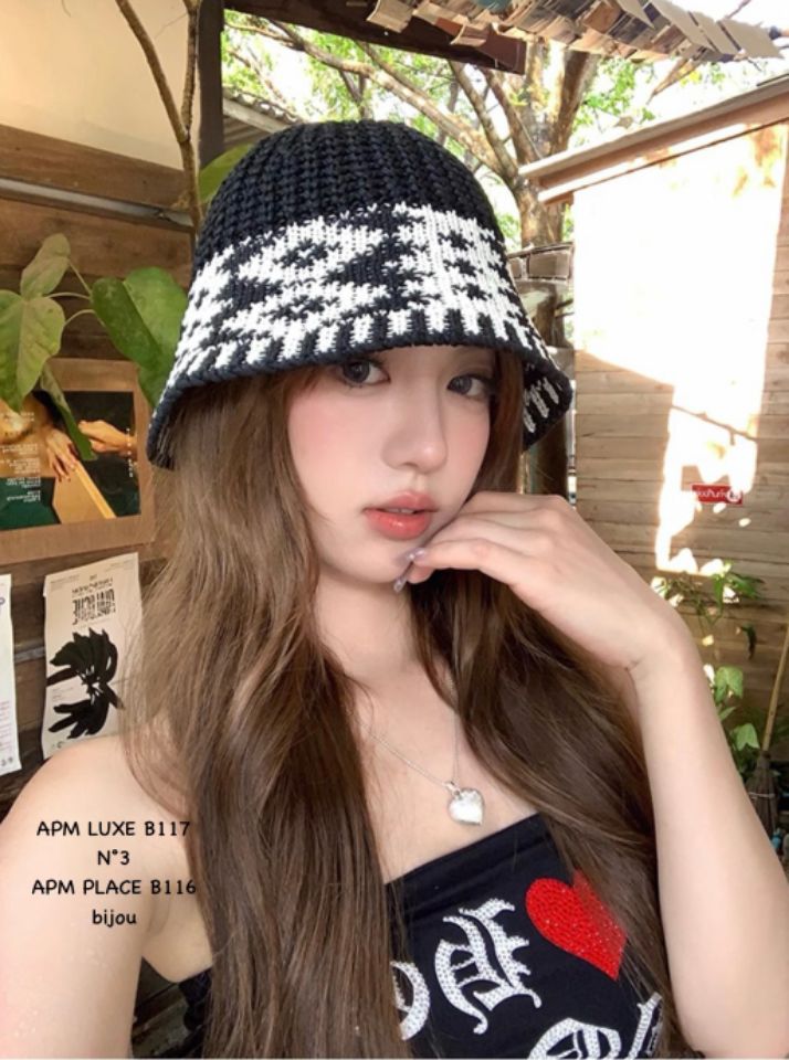 N3韓國直郵㊣東大門實拍女裝新品人氣推薦時尚休閑25春夏帽子N3帽子