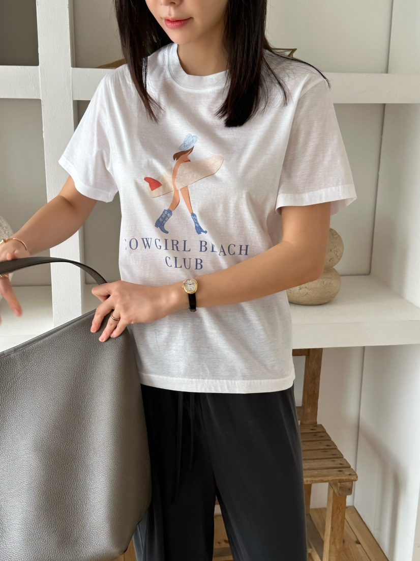 LE VASE直郵韓國代購㊣女裝新款休閑熱賣時尚25春夏人氣T恤LE VASET恤