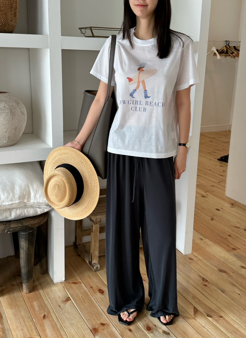 LE VASE直郵韓國代購㊣女裝新款休閑熱賣時尚25春夏人氣T恤LE VASET恤