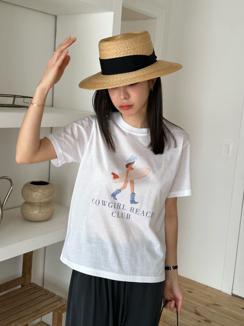 LE VASE直郵韓國代購㊣女裝新款休閑熱賣時尚25春夏人氣T恤LE VASET恤