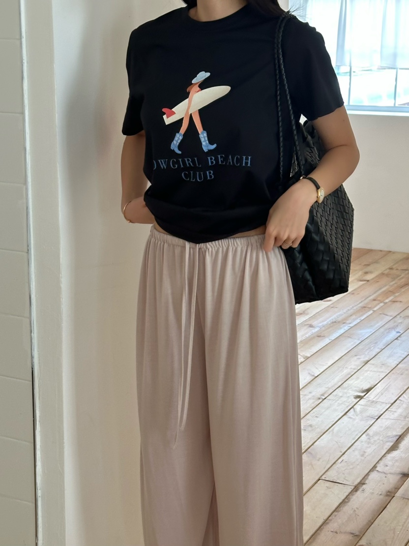 LE VASE直郵韓國代購㊣女裝新款休閑熱賣時尚25春夏人氣T恤LE VASET恤圖色2