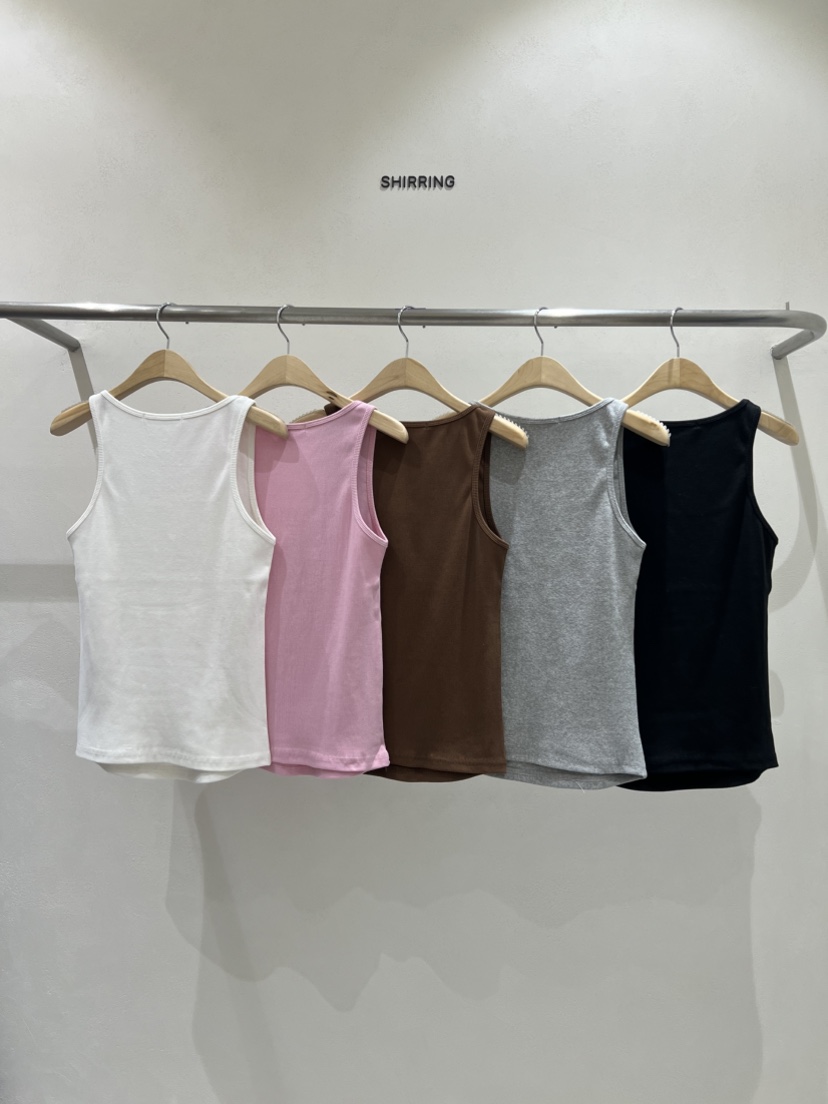 SHIRRING直郵韓國代購㊣女裝新品人氣25春夏時尚休閑吊帶背心SHIRRING吊帶/背心