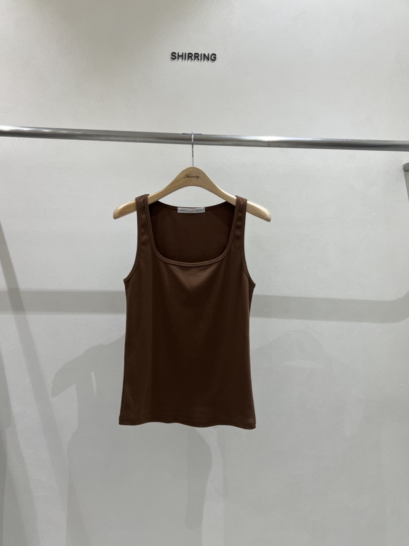 SHIRRING直郵韓國代購㊣女裝新品人氣25春夏時尚休閑吊帶背心SHIRRING吊帶/背心圖色2