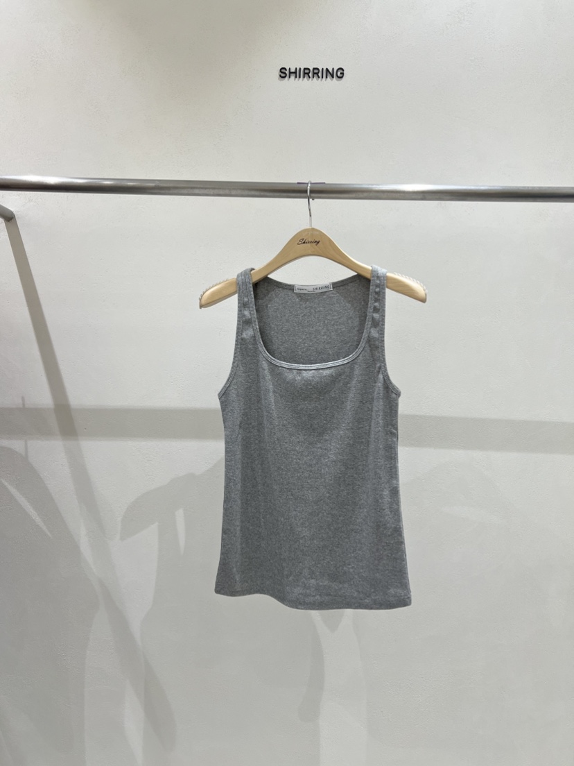 SHIRRING直郵韓國代購㊣女裝新品人氣25春夏時尚休閑吊帶背心SHIRRING吊帶/背心圖色4