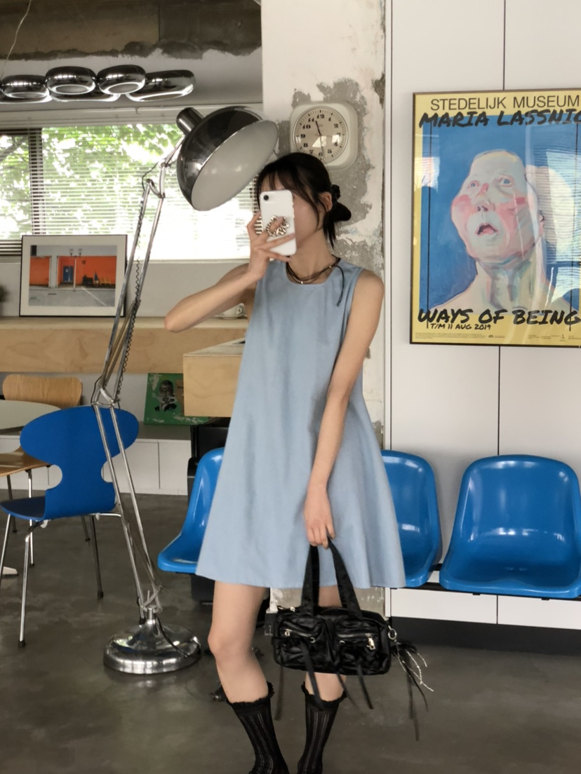 FOSET韓國直郵㊣東大門實拍女裝新品推薦休閑熱賣時尚連衣裙FOSET連衣裙