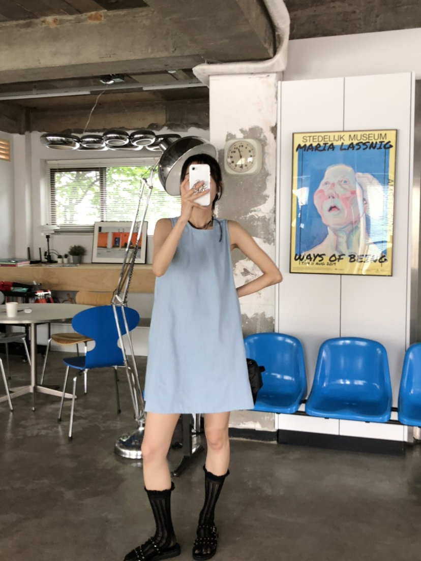 FOSET韓國直郵㊣東大門實拍女裝新品推薦休閑熱賣時尚連衣裙FOSET連衣裙