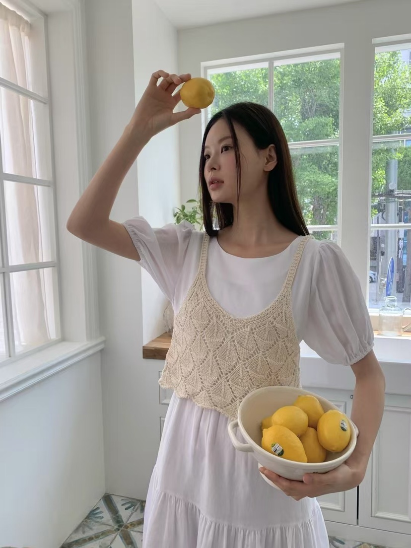 ANOU韓國㊣直郵東大門代購女裝新款休閑熱賣25春夏吊帶背心緊身ANOU吊帶/背心