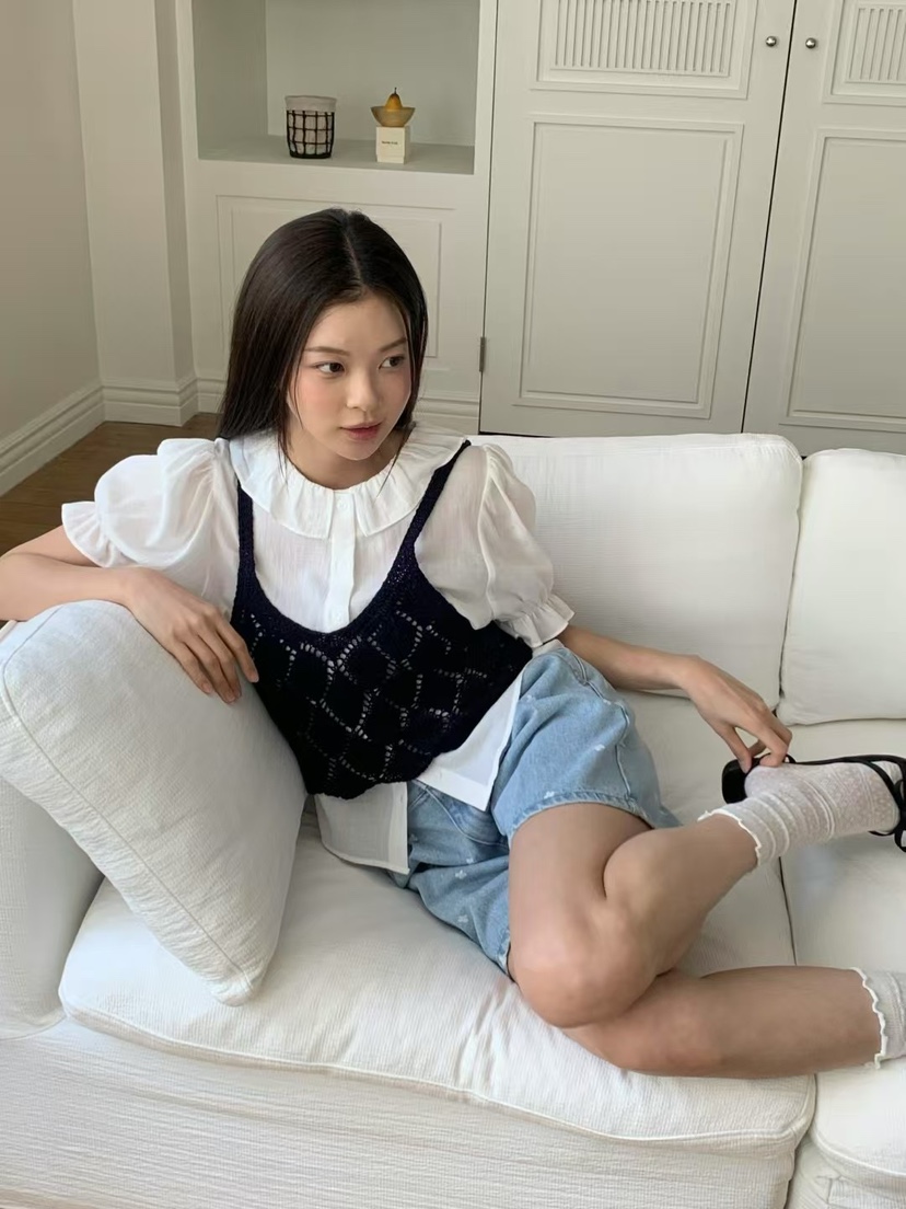 ANOU韓國㊣直郵東大門代購女裝新款休閑熱賣25春夏吊帶背心緊身ANOU吊帶/背心