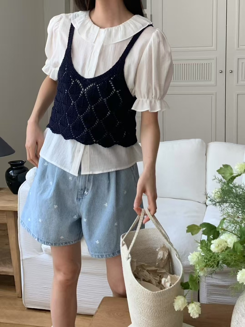 ANOU韓國㊣直郵東大門代購女裝新款休閑熱賣25春夏吊帶背心緊身ANOU吊帶/背心