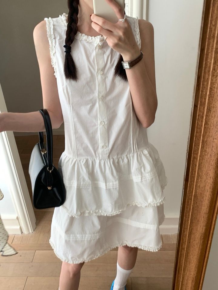 STAY HERE韓國直郵㊣東大門實拍女裝新款25春夏休閑連衣裙STAY HERE連衣裙