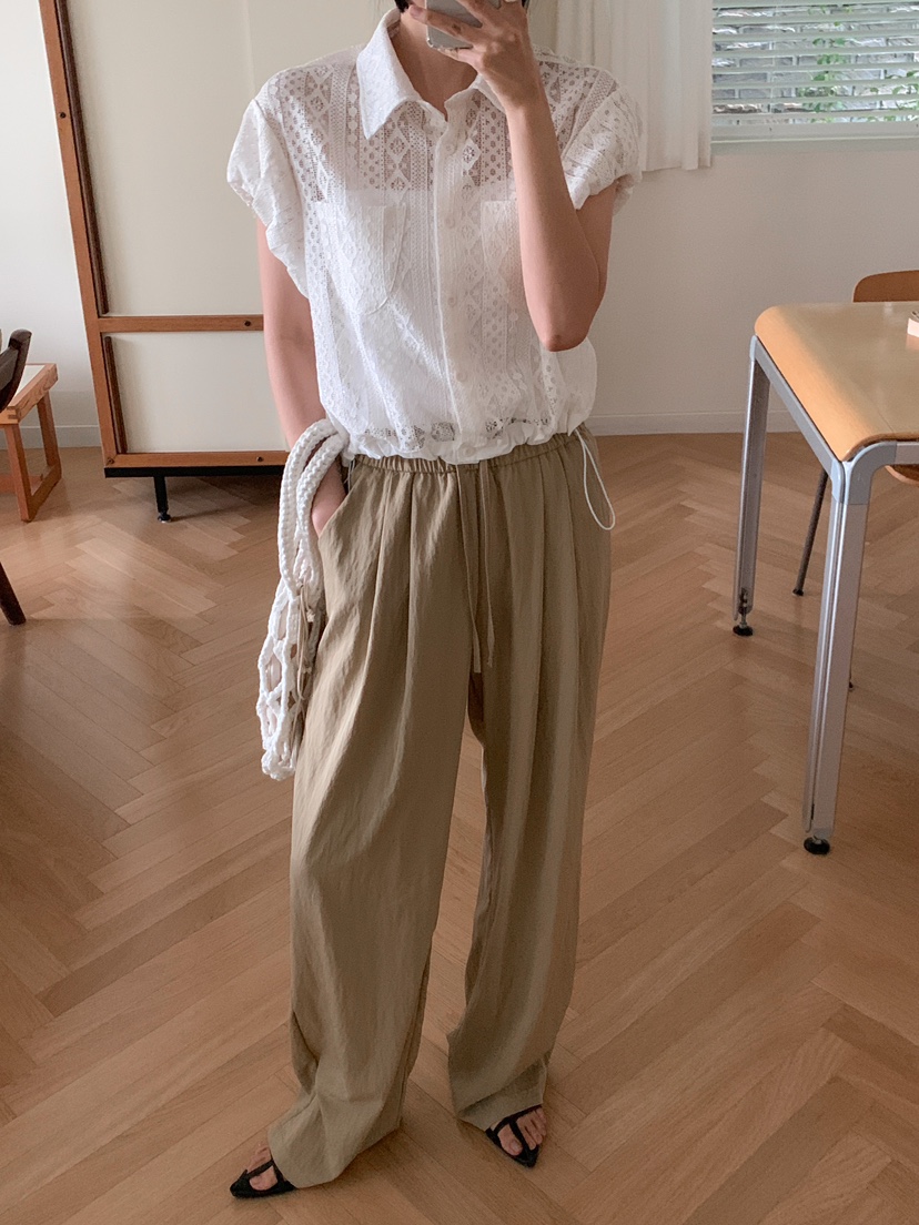 MILLIMETER韓國㊣直郵東大門代購女裝新款人氣熱賣襯衫蕾絲衫MILLIMETER襯衫/蕾絲衫