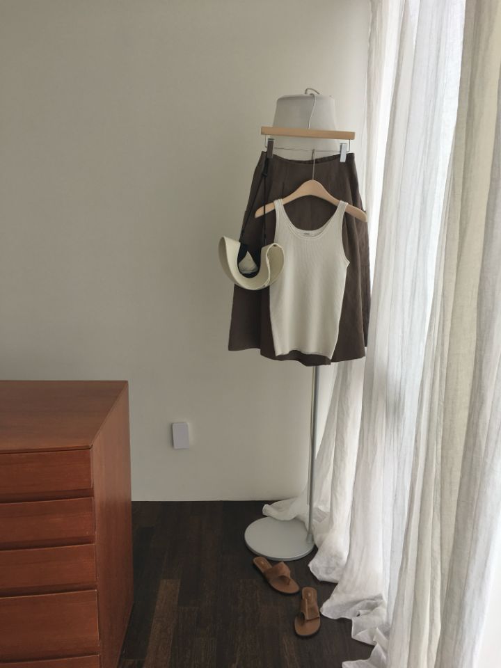MARE韓國直郵㊣東大門實拍女裝新品休閑25春夏吊帶背心亞麻MARE吊帶/背心