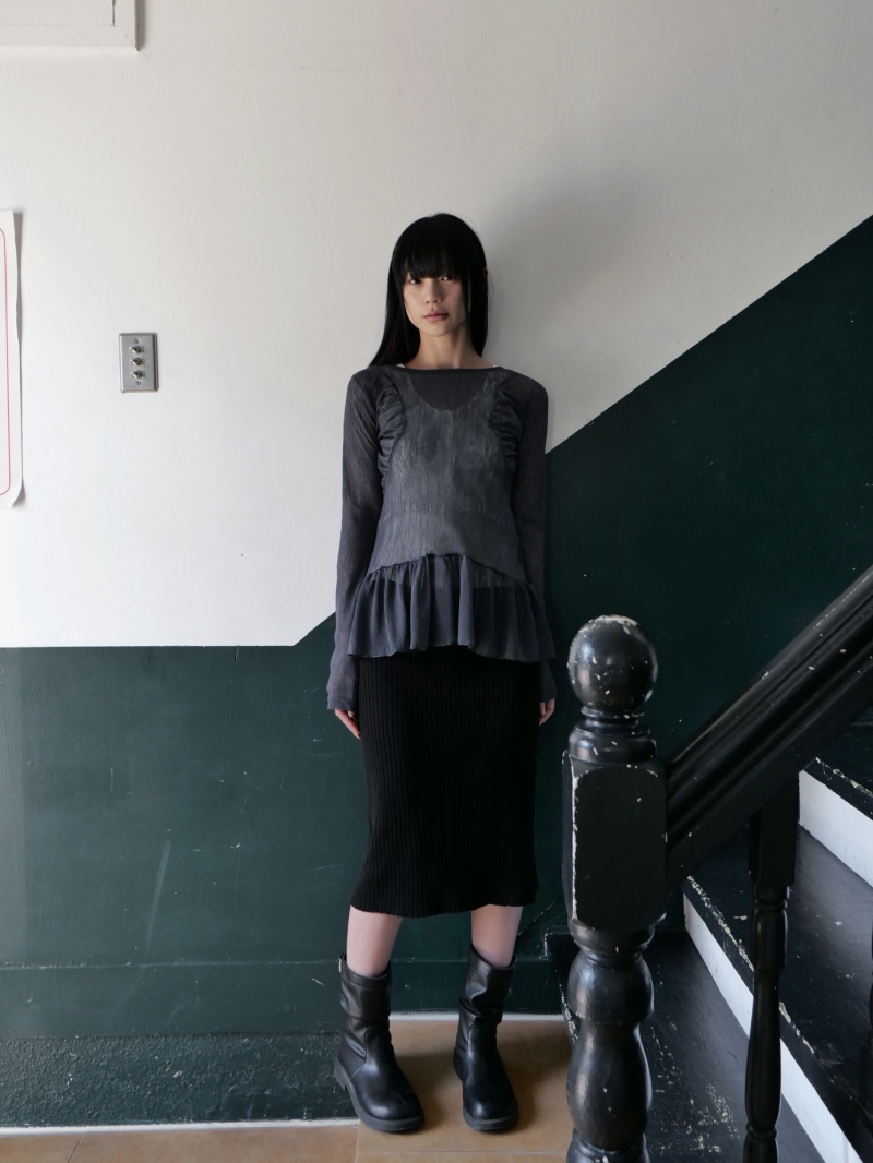 I I韓國直郵㊣東大門實拍女裝新品人氣熱賣25春夏推薦長袖T恤ITSSONG長袖T恤