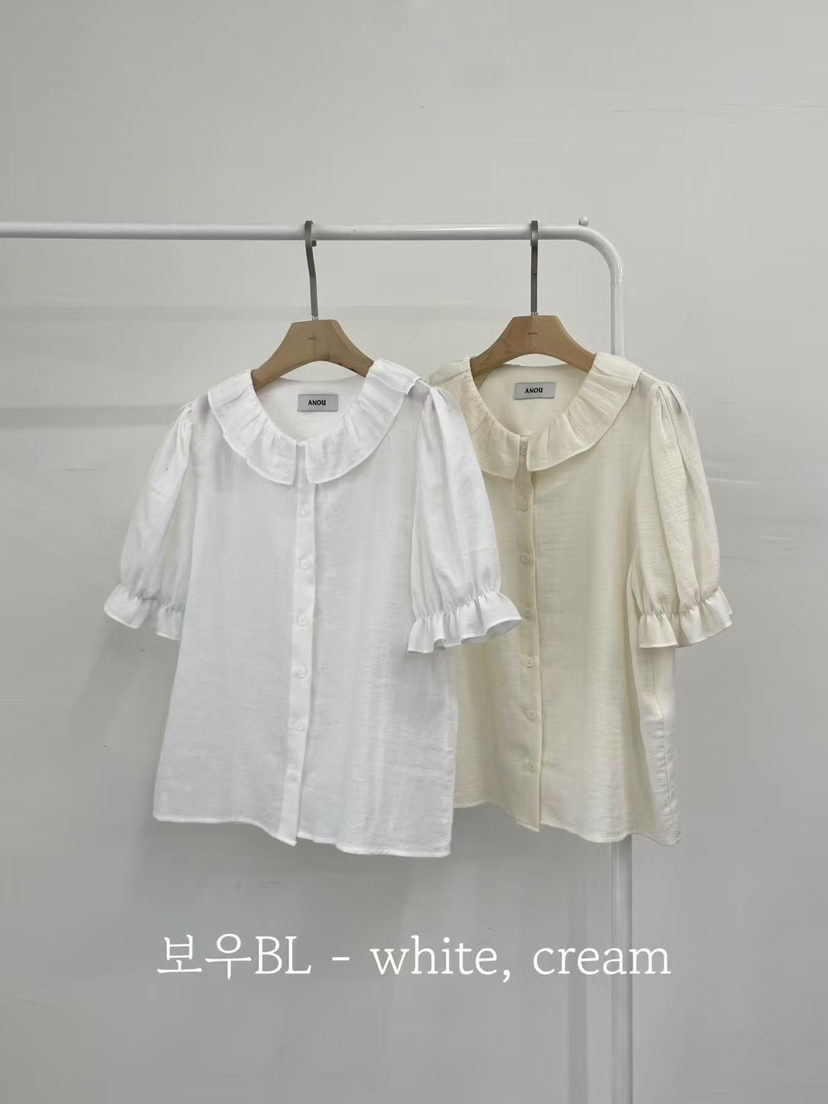 ANOU直郵韓國代購㊣女裝新品推薦休閑25春夏熱賣襯衫蕾絲衫ANOU襯衫/蕾絲衫