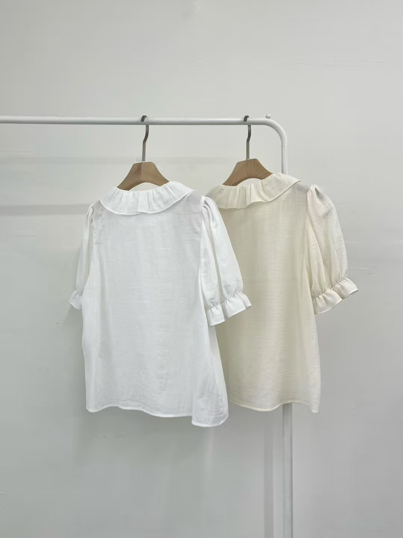 ANOU直郵韓國代購㊣女裝新品推薦休閑25春夏熱賣襯衫蕾絲衫ANOU襯衫/蕾絲衫