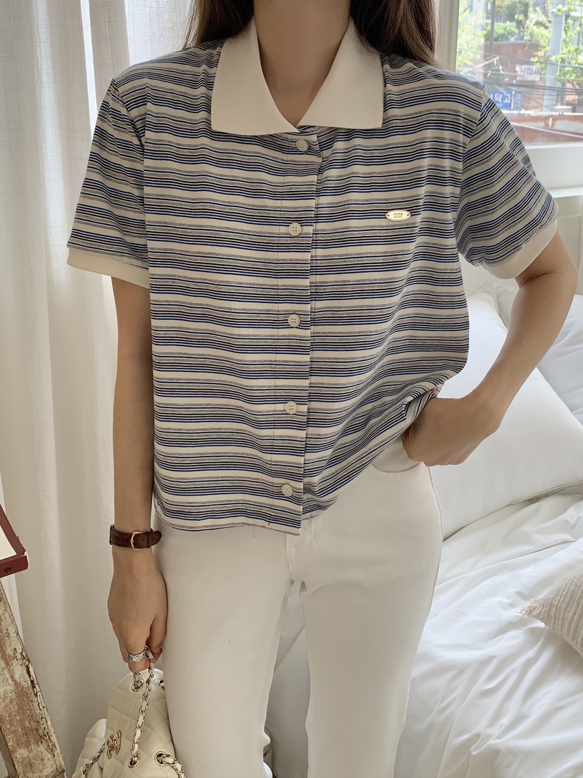 FORMSTUDIO韓國㊣直郵東大門代購女裝新品時尚襯衫蕾絲衫開衫FORMSTUDIO襯衫/蕾絲衫