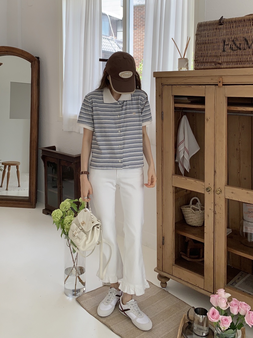 FORMSTUDIO韓國㊣直郵東大門代購女裝新品時尚襯衫蕾絲衫開衫FORMSTUDIO襯衫/蕾絲衫圖色3左三色