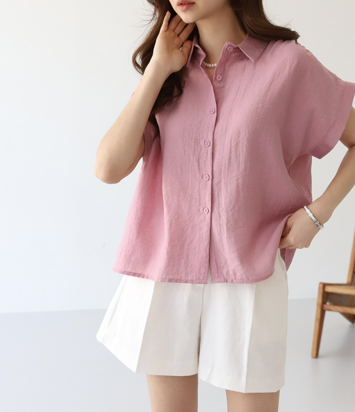 I BLLE韓國㊣直郵東大門代購女裝新品休閑25春夏襯衫蕾絲衫I BLLE襯衫/蕾絲衫