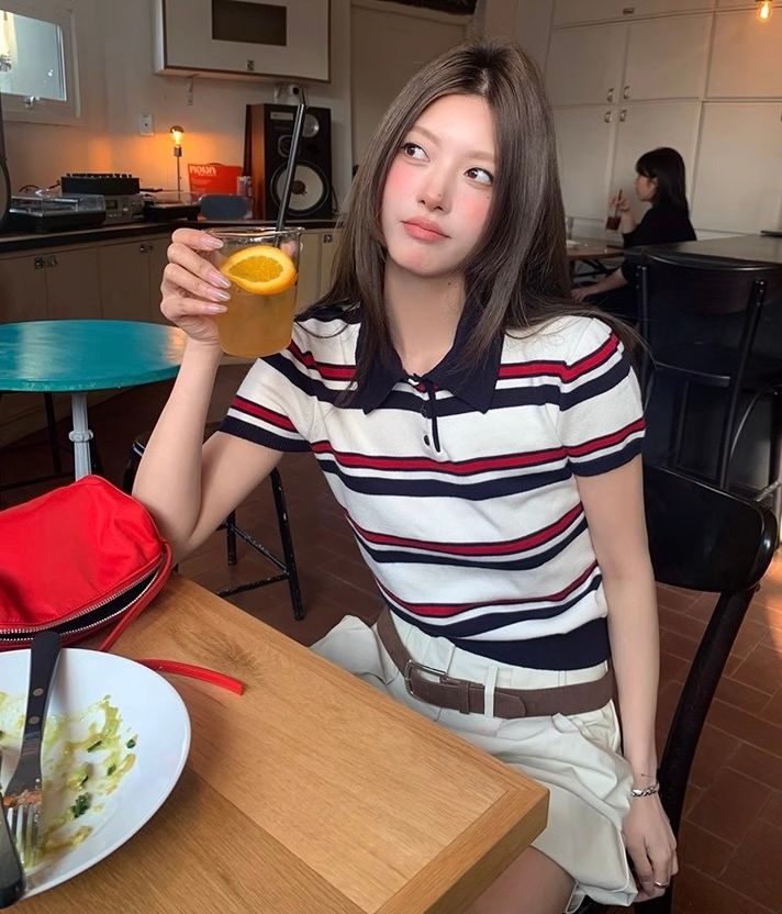 STAY HERE韓國㊣直郵東大門代購女裝新品時尚休閑人氣針織衫STAY HERE針織衫