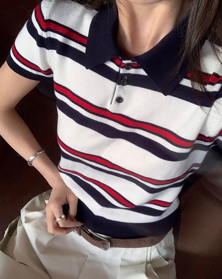 STAY HERE韓國㊣直郵東大門代購女裝新品時尚休閑人氣針織衫STAY HERE針織衫