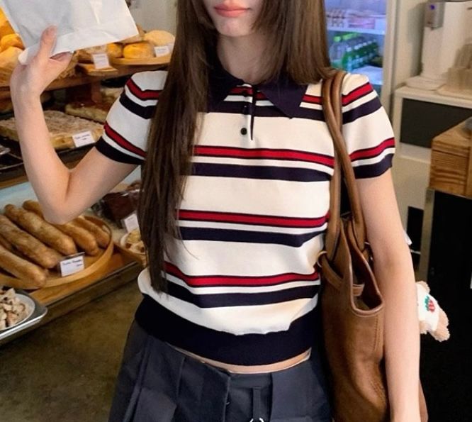 STAY HERE韓國㊣直郵東大門代購女裝新品時尚休閑人氣針織衫STAY HERE針織衫