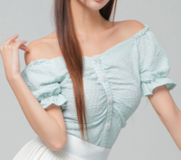 火Ⅱ-화투-T韓國直郵㊣女裝新品25春夏人氣熱賣襯衫蕾絲衫火Ⅱ襯衫/蕾絲衫