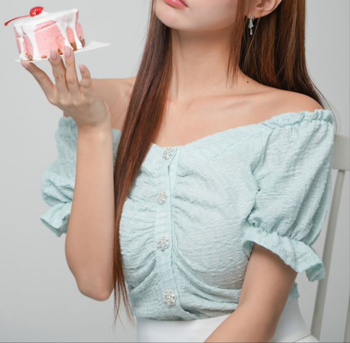 火Ⅱ-화투-T韓國直郵㊣女裝新品25春夏人氣熱賣襯衫蕾絲衫火Ⅱ襯衫/蕾絲衫