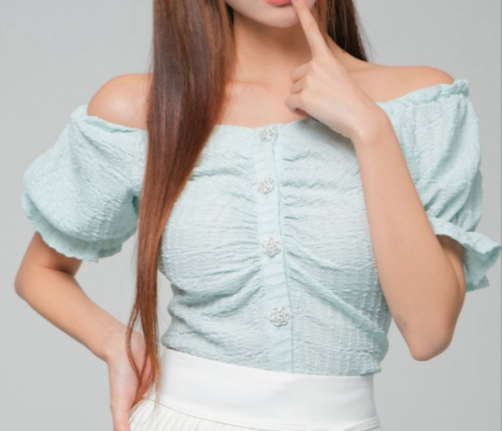 火Ⅱ-화투-T韓國直郵㊣女裝新品25春夏人氣熱賣襯衫蕾絲衫火Ⅱ襯衫/蕾絲衫
