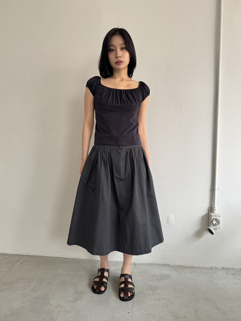 KARE/WEREPIECE韓國直郵㊣女裝新款休閑推薦半身裙中短裙口袋KARE/WEREPIECE半身裙/中短裙