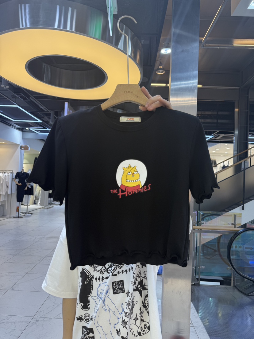 PLUM-q韓國直郵㊣女裝新款時尚人氣熱賣休閑25春夏推薦T恤PLUMT恤圖色4