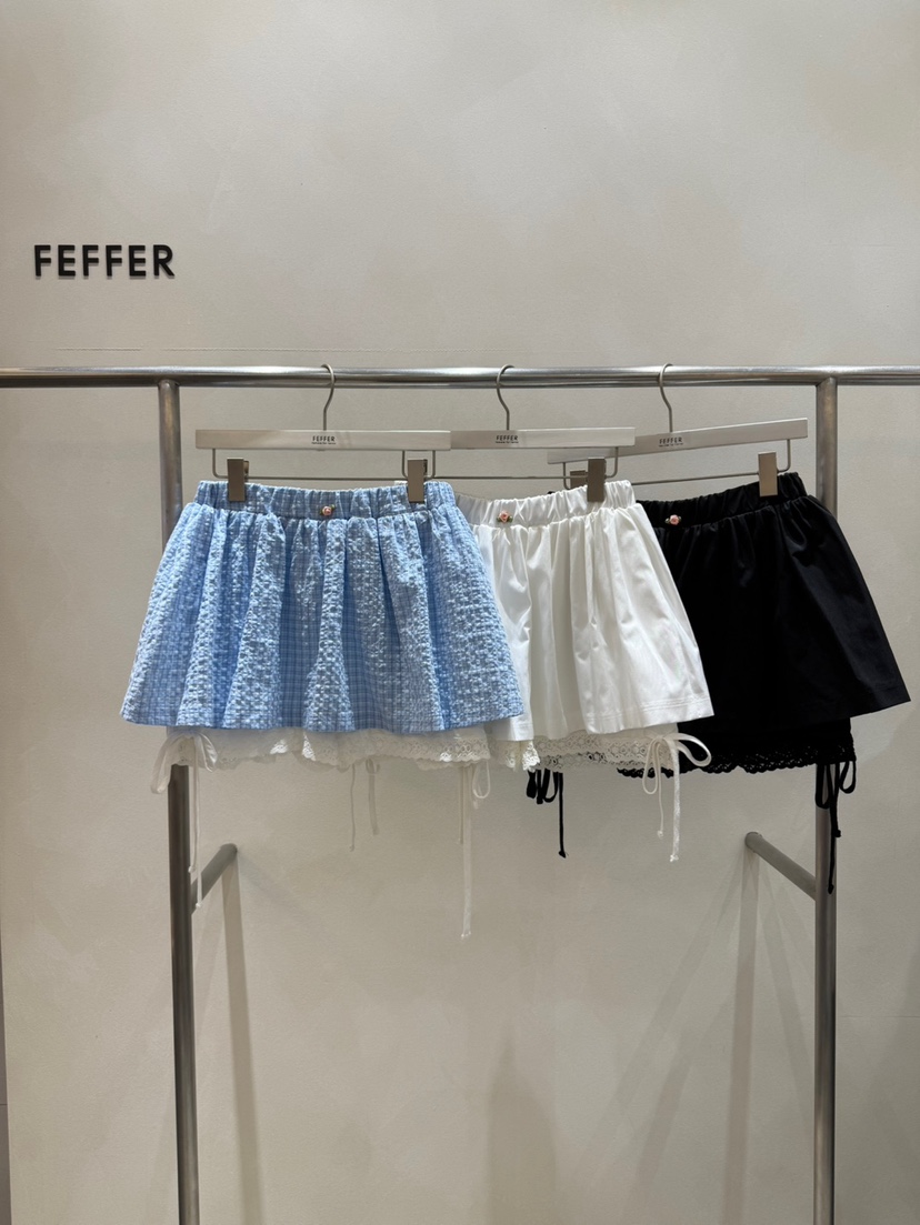 FEFFER韓國直郵㊣女裝新款人氣時尚25春夏休閑熱賣推薦短褲FEFFER短褲
