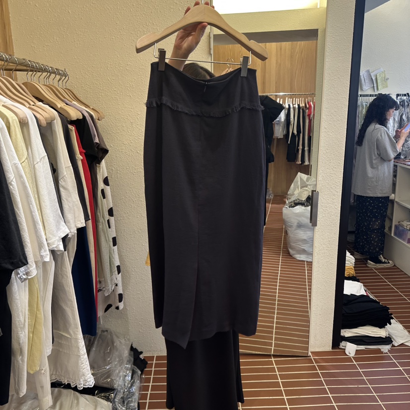 CHOI-L韓國直郵㊣東大門實拍女裝新款時尚熱賣25春夏休閑長裙CHOI長裙